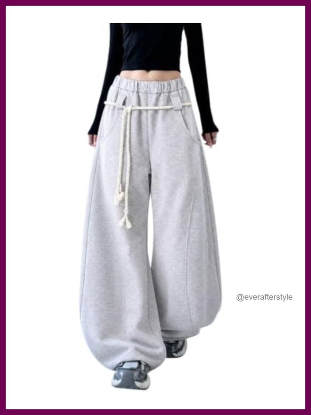 Women's Barrel Sweatpants Baggy Oversized Lounge Jogger Pants